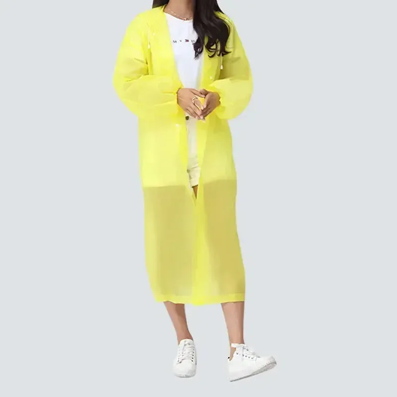 Extended Adult Raincoat - Premium EVA Thickened Waterproof Reusable Fashion Raincoat