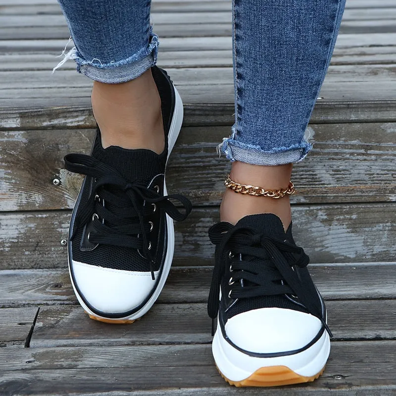 Fabiola® | Low-Heeled Platform Sneakers