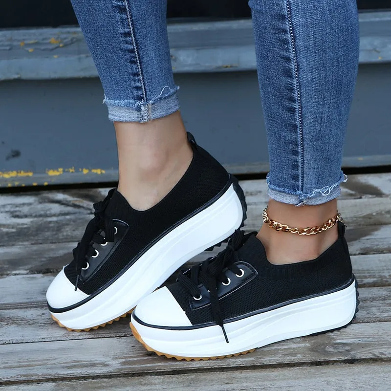 Fabiola® | Low-Heeled Platform Sneakers
