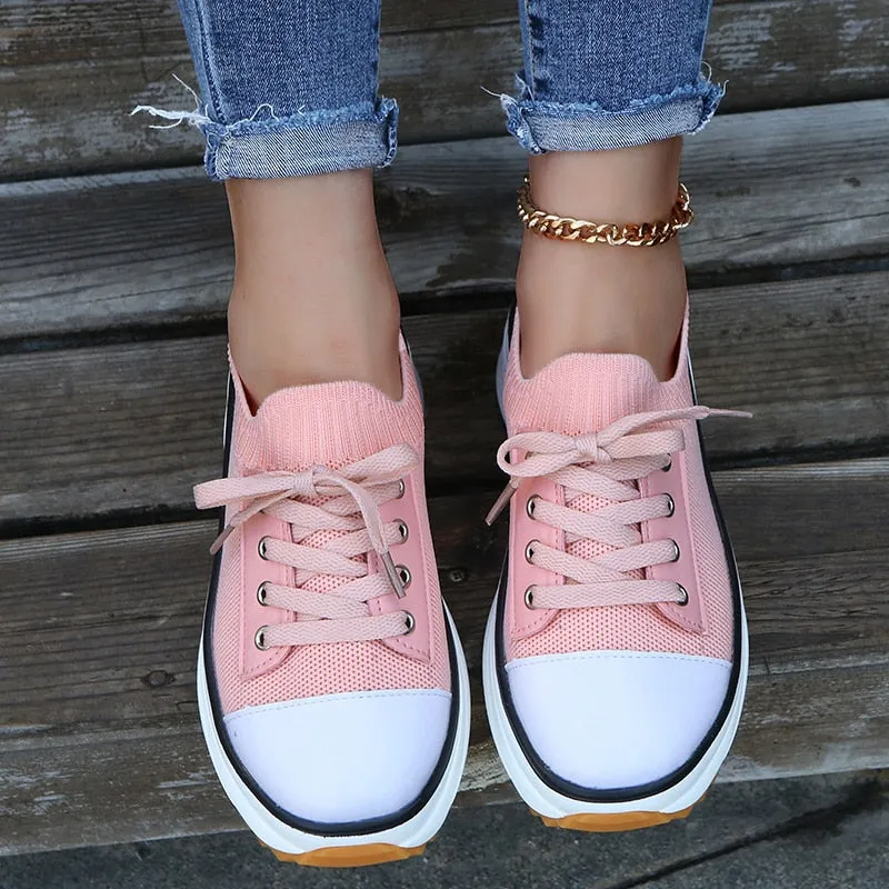 Fabiola® | Low-Heeled Platform Sneakers