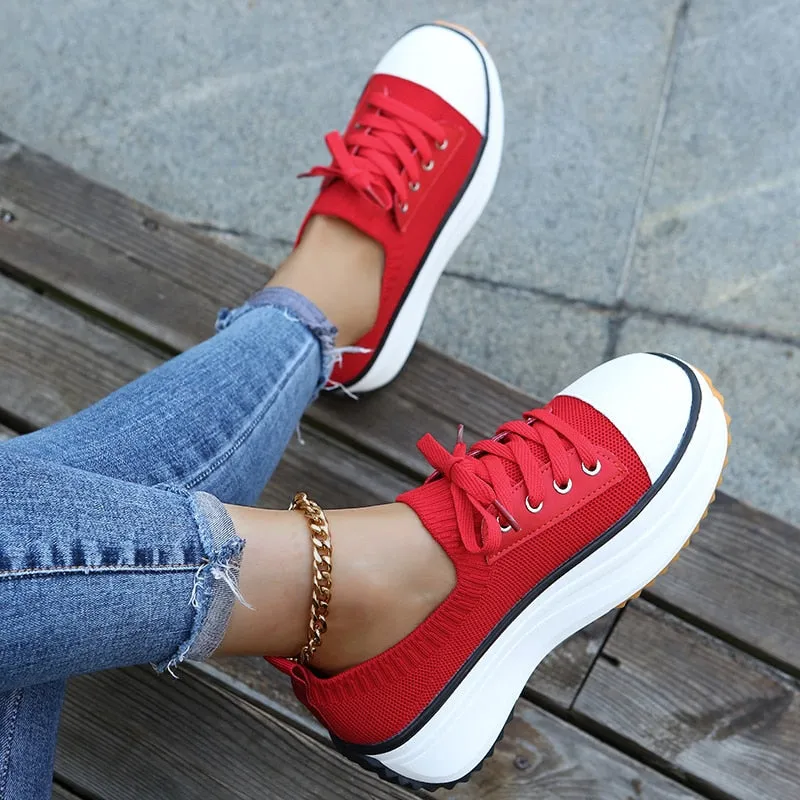 Fabiola® | Low-Heeled Platform Sneakers