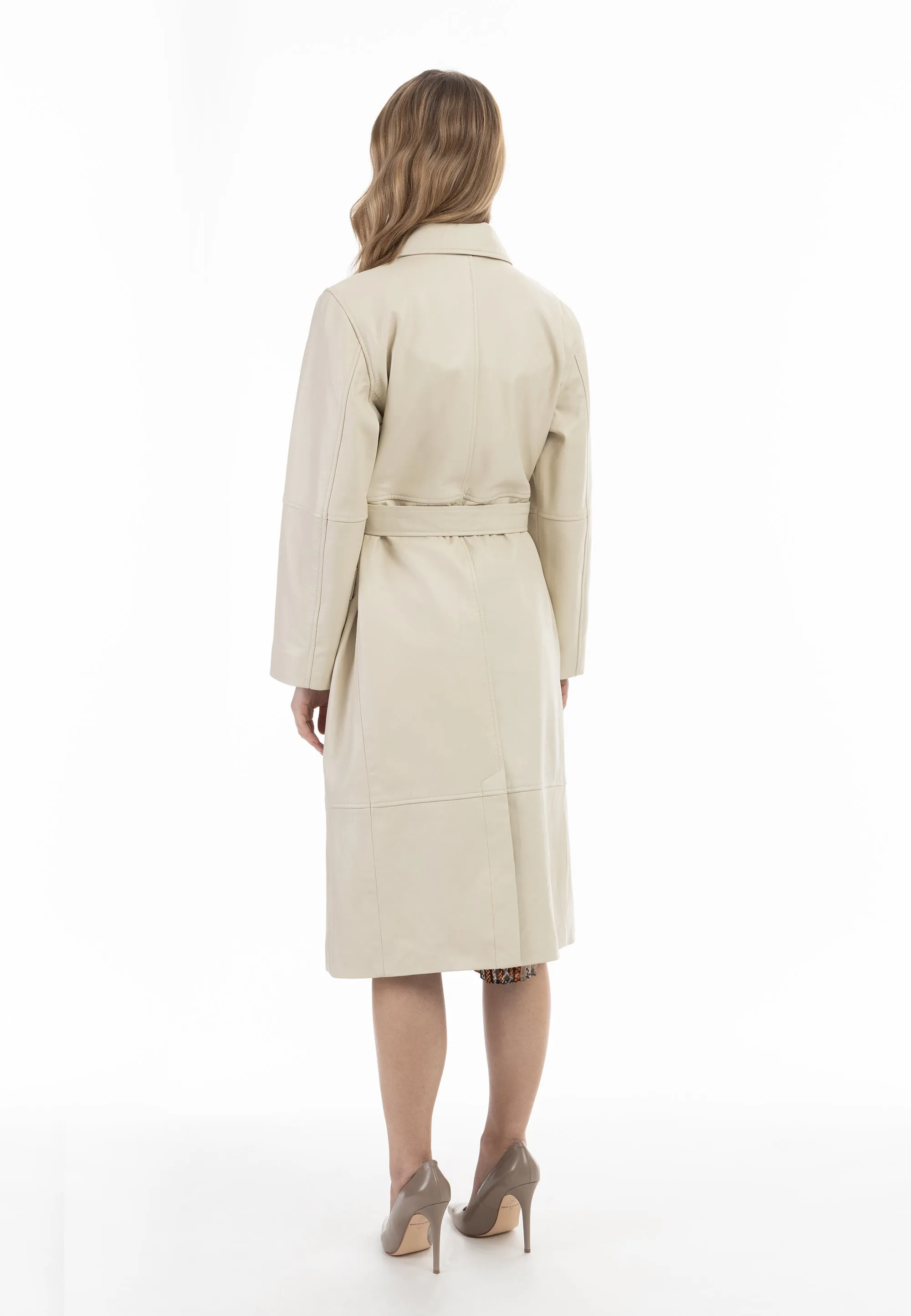 faina Women's Leather Coat