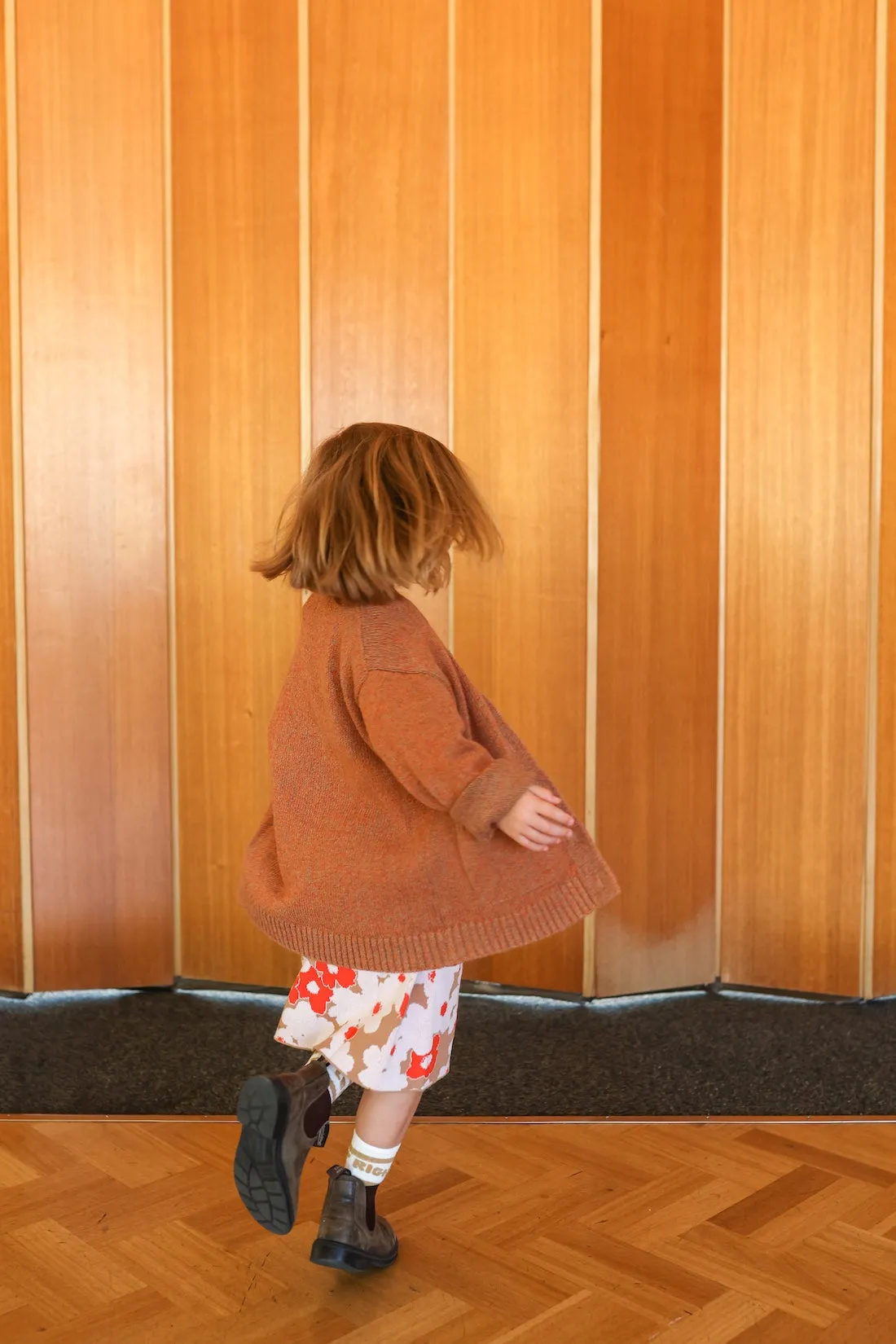 Fleck Yarn Pocket Cardigan - Tawny