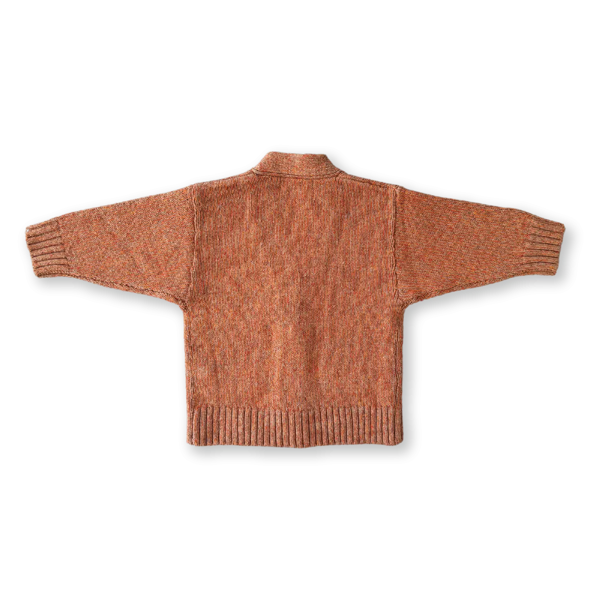 Fleck Yarn Pocket Cardigan - Tawny