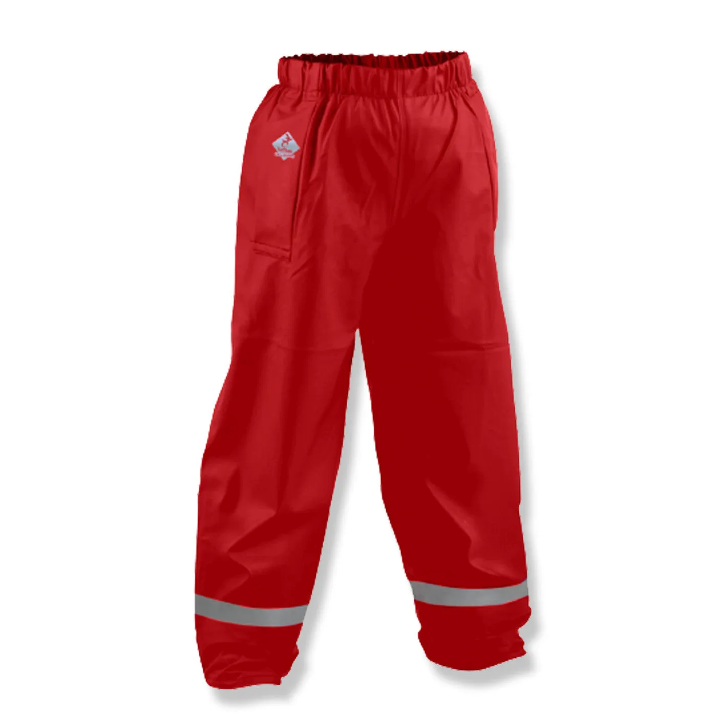 FlexBak Kids Waterproof Overtrouser Red Size 6-14