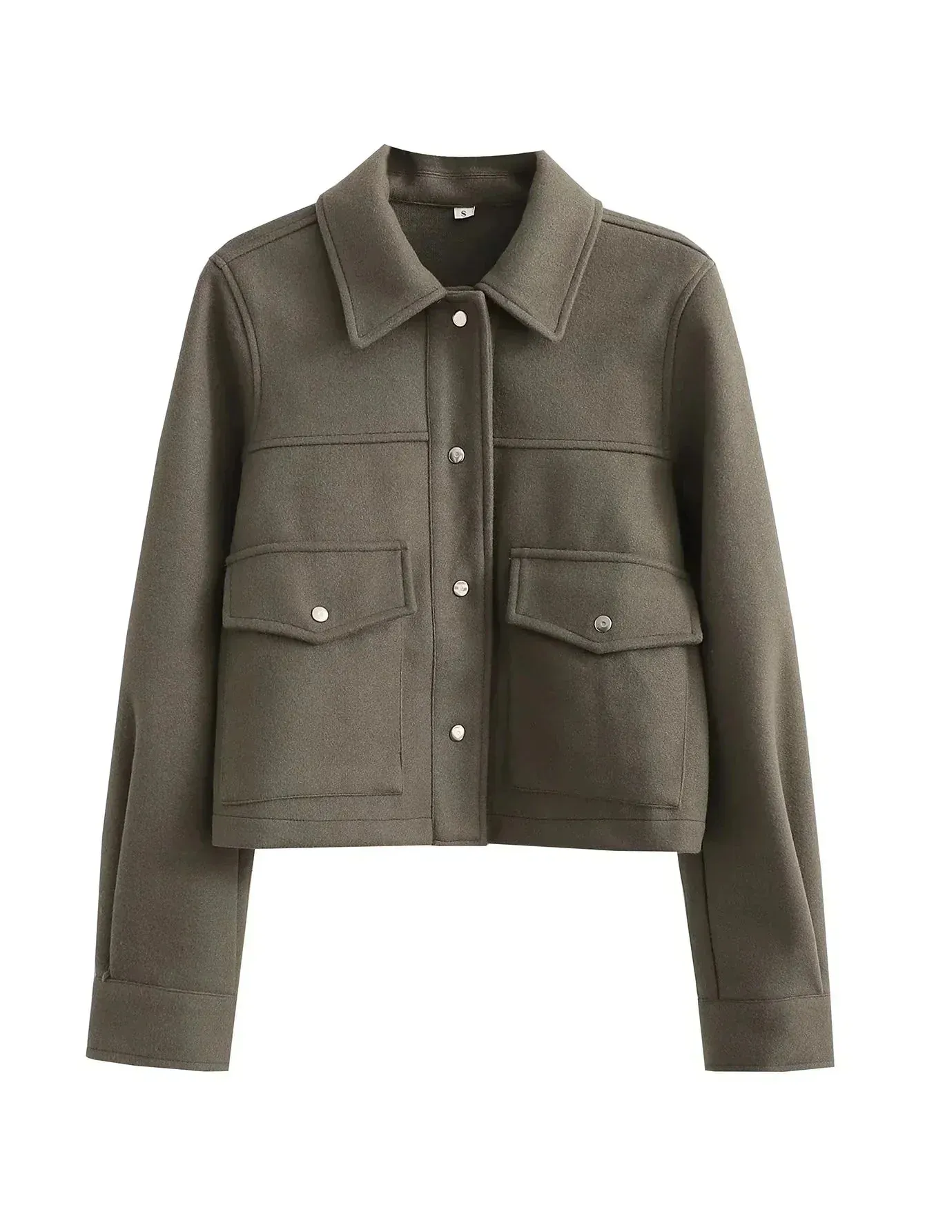 Functional Cropped Bomber Jacket for Women