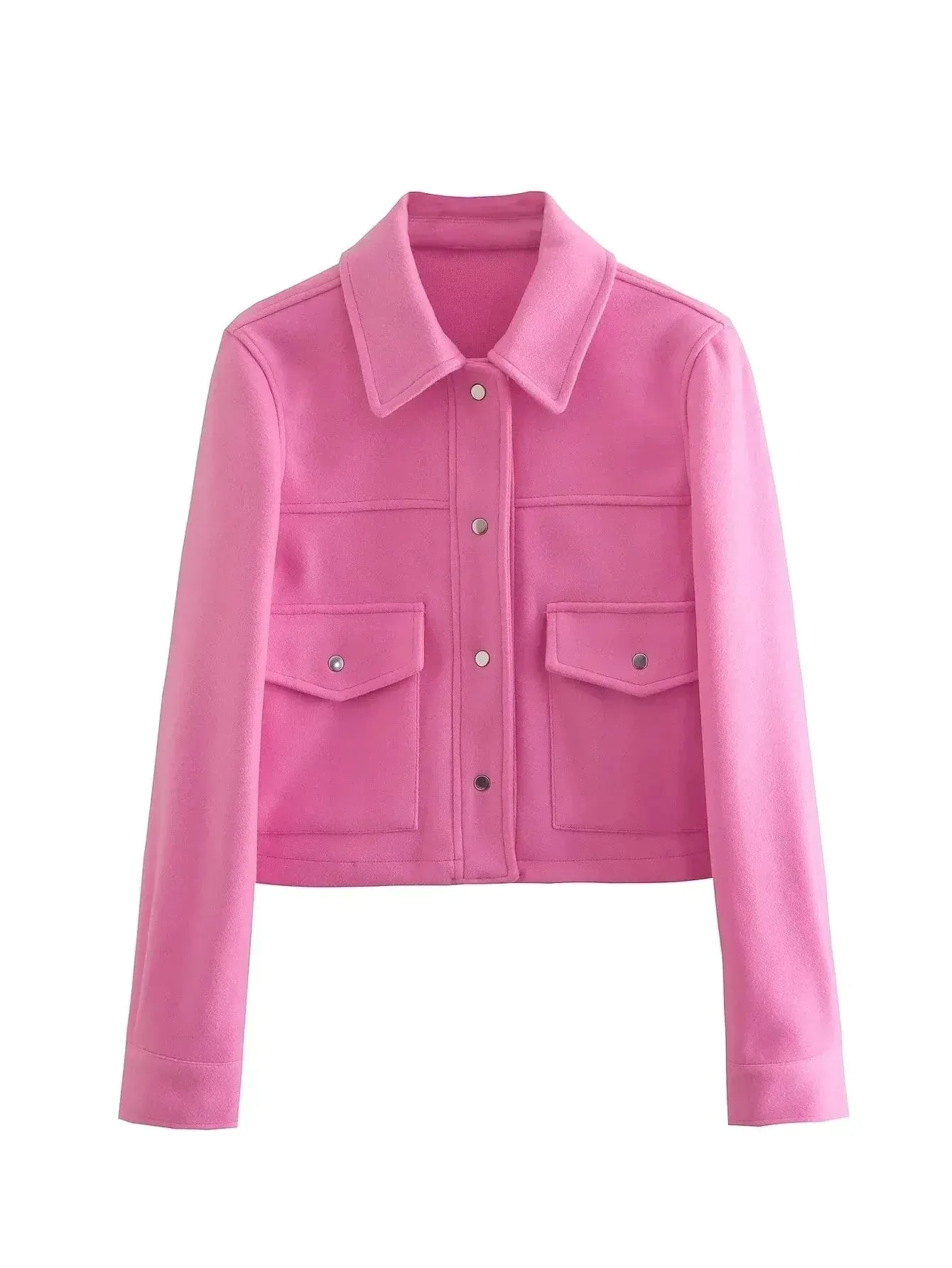 Functional Cropped Bomber Jacket for Women