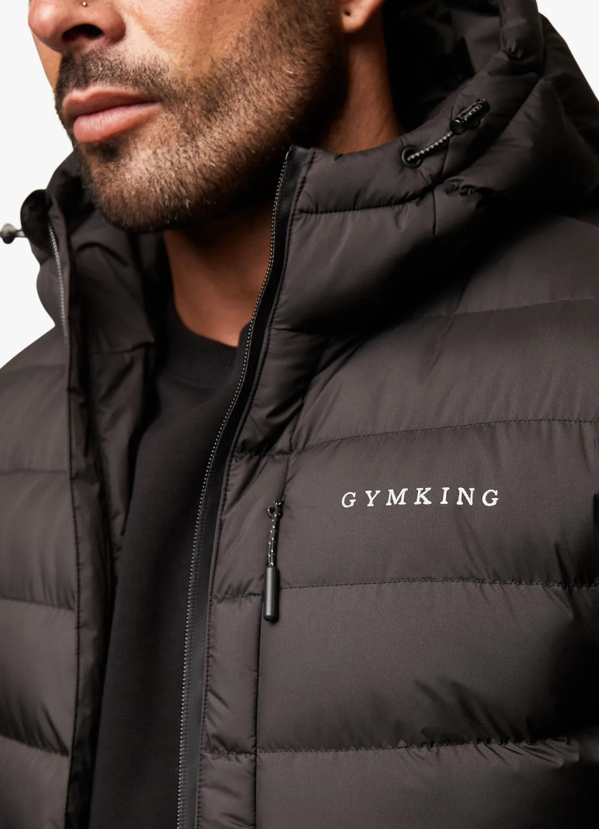 Gym King Reflect Puffer Jacket Black