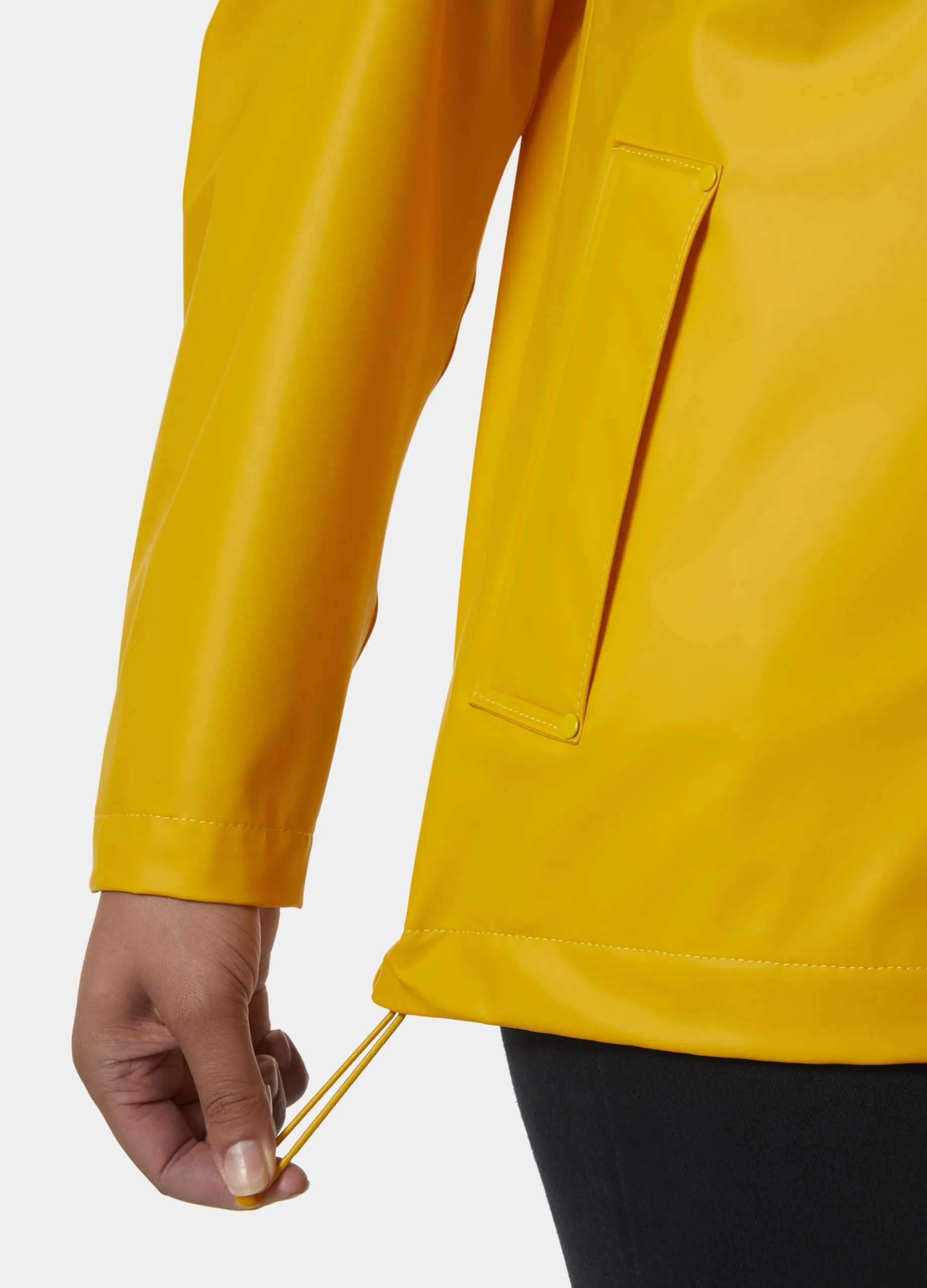 Helly Hansen Women's Moss Hooded Waterproof Windproof Raincoat, 344 Essential Yellow, Medium