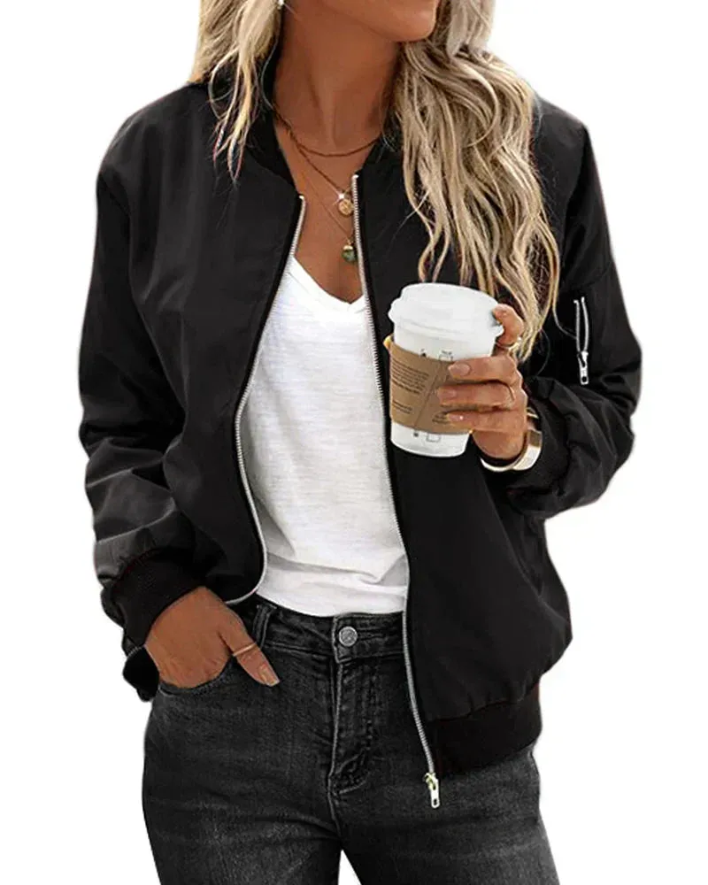 Henia Stylish Bomber Jacket in Streetwear Style