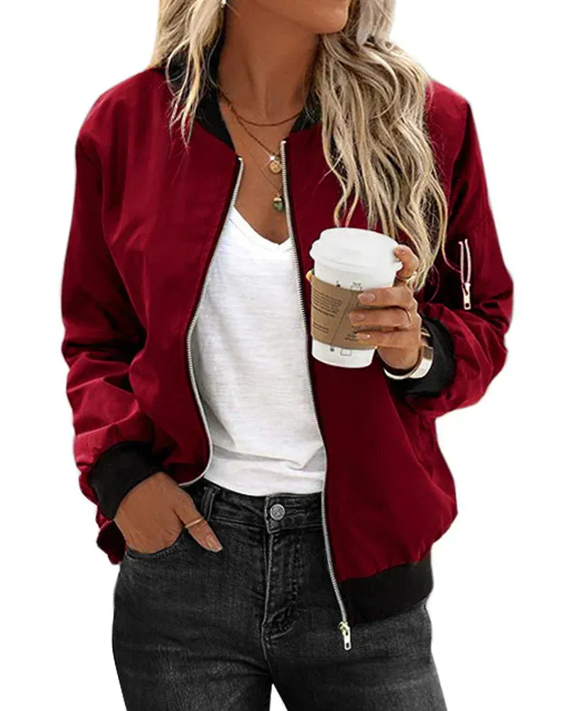 Henia Stylish Bomber Jacket in Streetwear Style