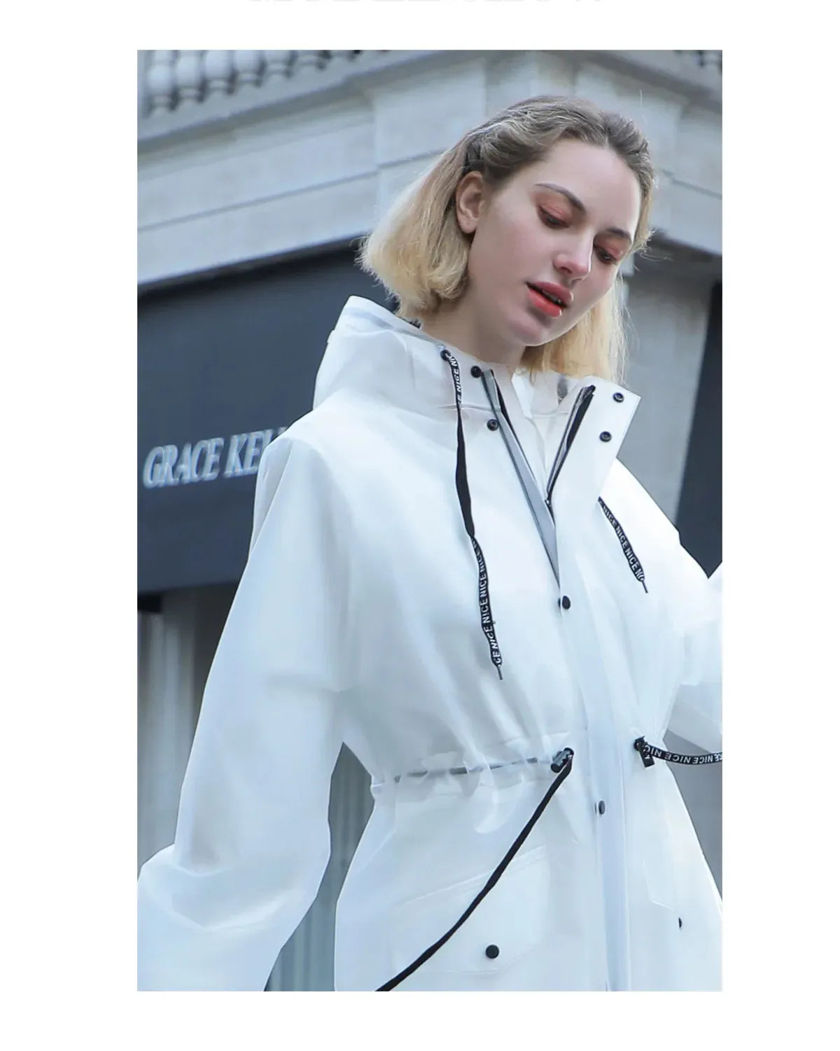 Hooded Raincoat Riding Riot Poncho with Pocket Electric Bicycle Adult Raincoat Wholesale Man's and Women's Long Rain Jacket