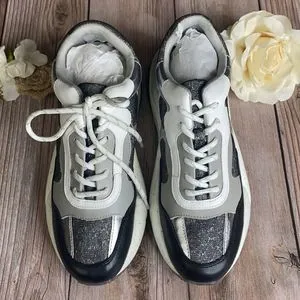 INC Black/Grey/Silver Bubble Sneakers 7.5