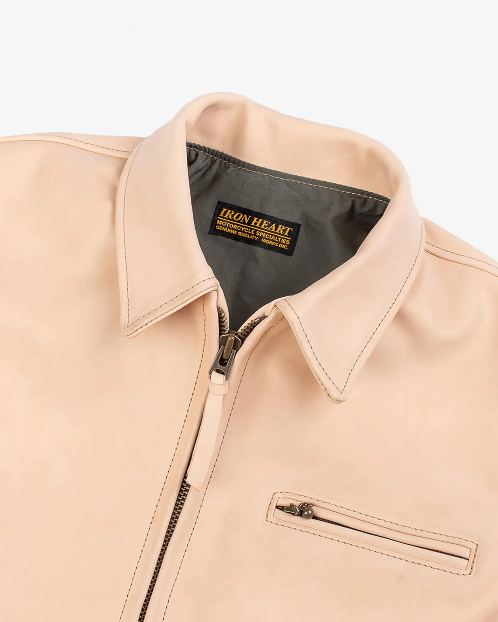 Iron Heart x Simmons Bilt Horsehide Jacket - The Bareback - Natural