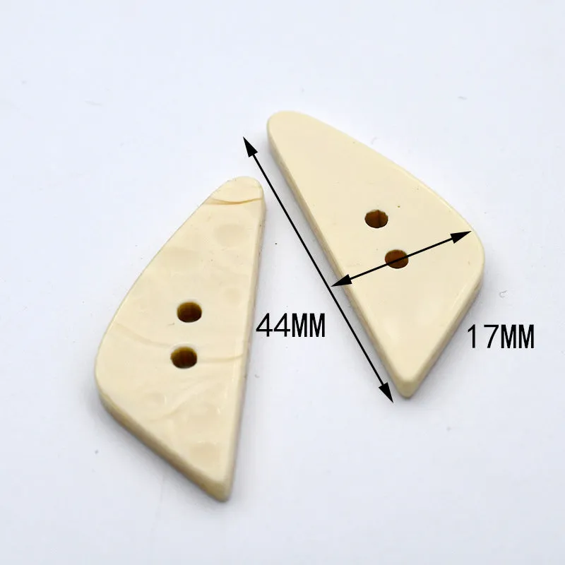 Irregular Beige Marble Resin Decorative Buttons for Women 48 Pack