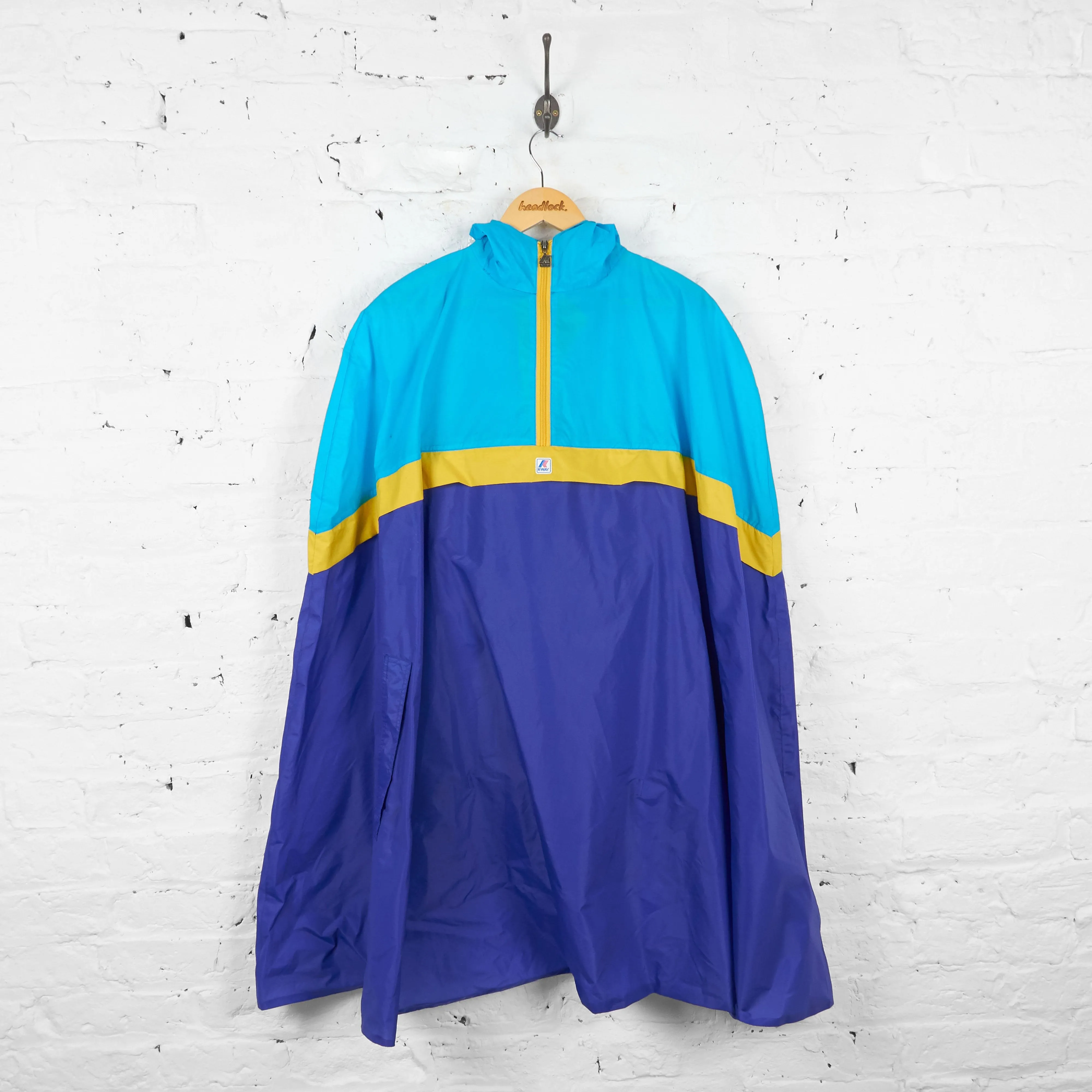 K Way Poncho Cagoule - Blue - L