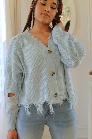 knitted button front cardigan
