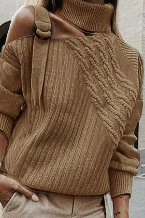 Knitting High Collar Sweater