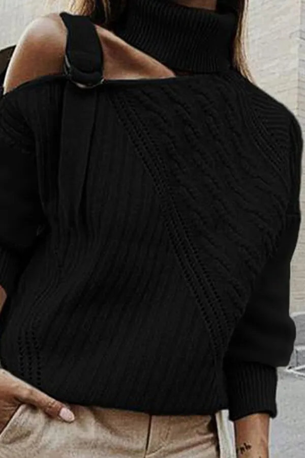 Knitting High Collar Sweater