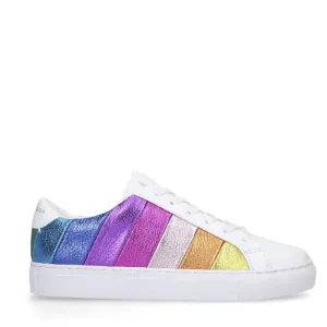 KURT GEIGER LANE-RAINBOW STRIPE SNEAKERS