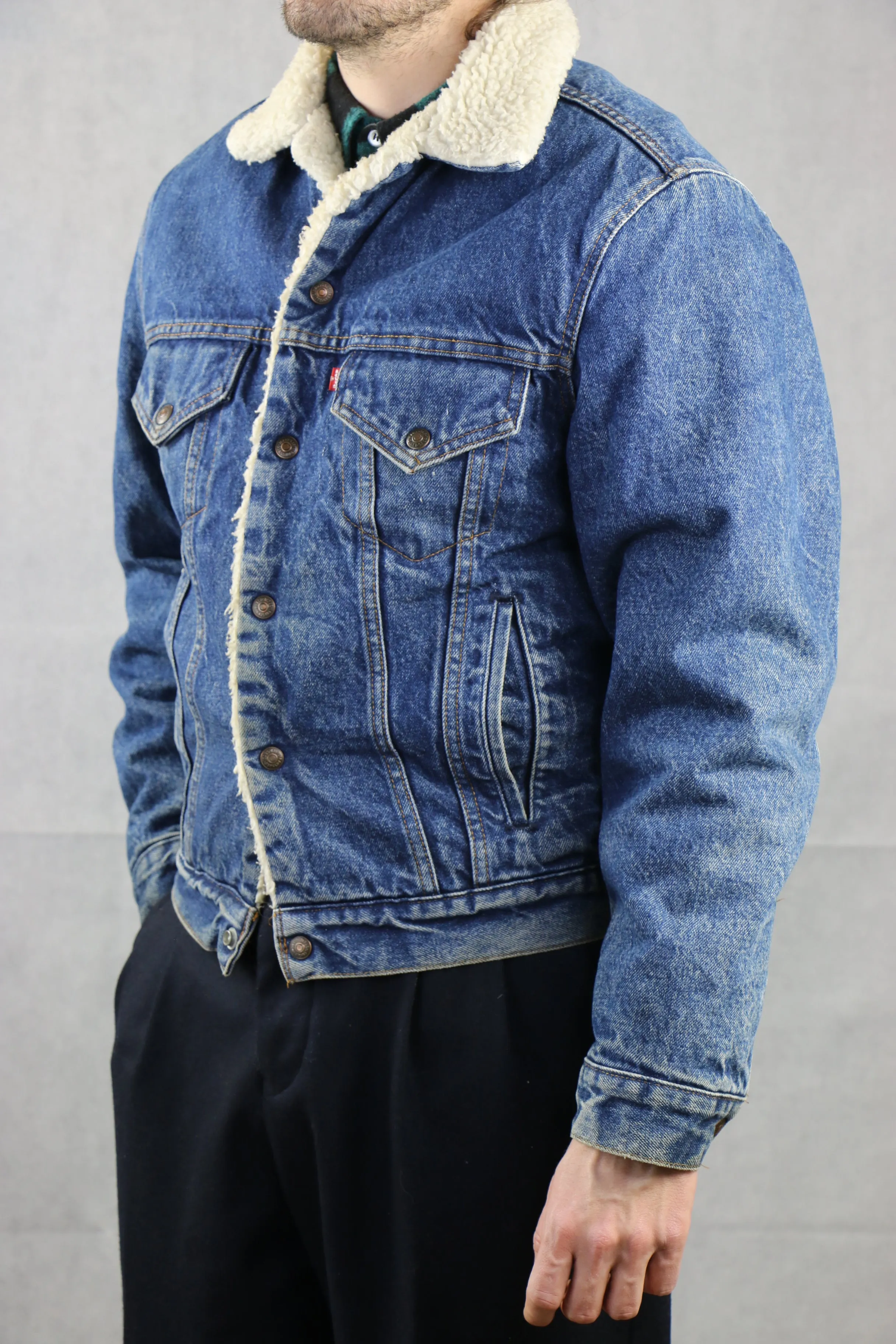 Levi's 'Red Tag' Made in U.S.A. Sherpa Denim Jacket '38R'