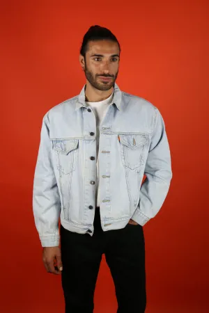 Levis Trucker Denim Jacket Orange Tab