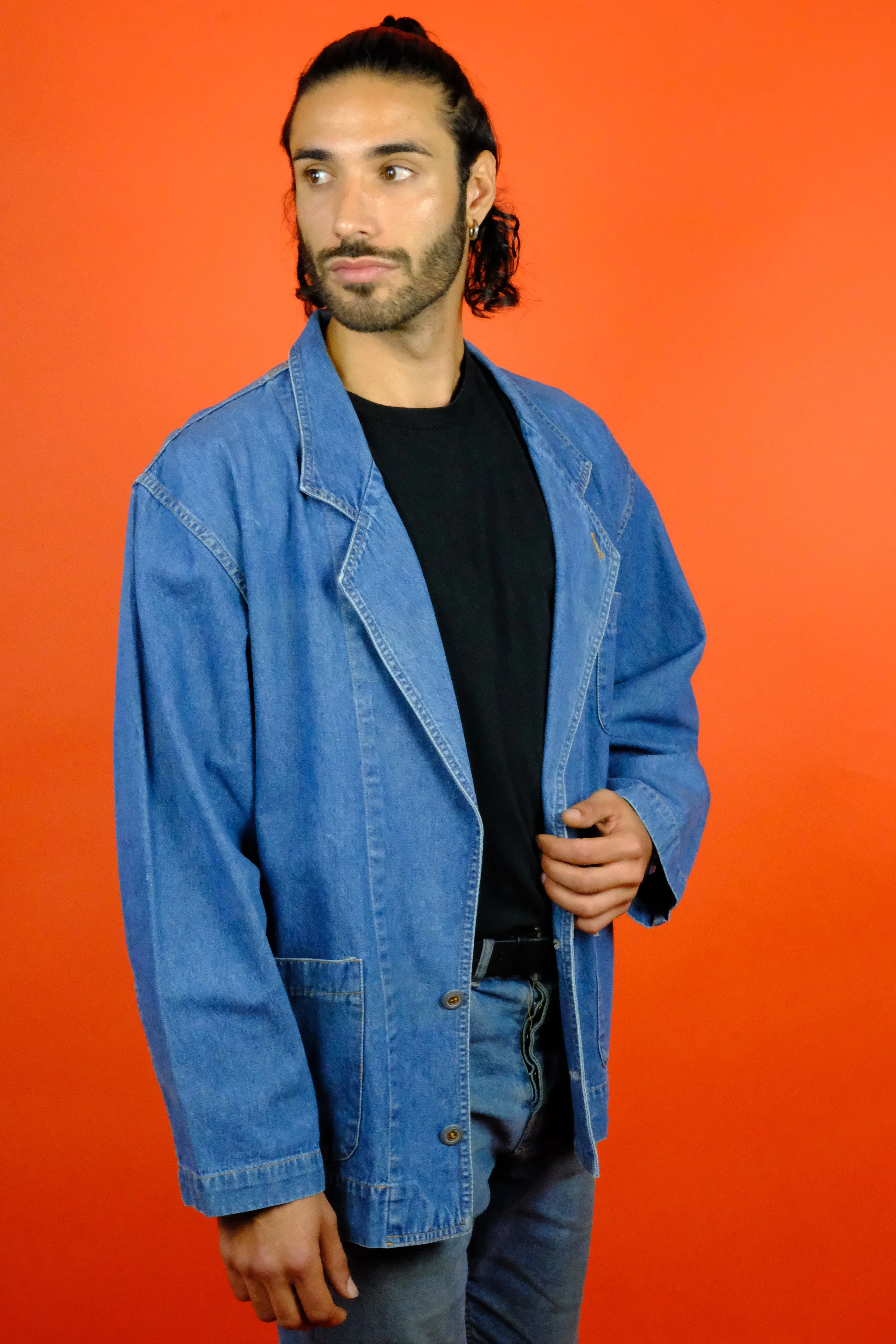 Levi's White Tab Denim Blazer