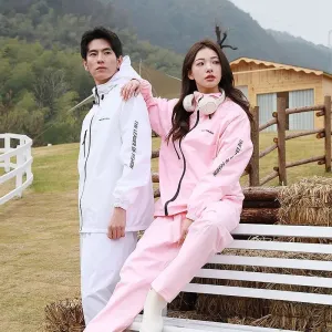 Lightweight Hooded Polyester Raincoat and Pant Suit - Waterproof Rainwear for Travel, Hiking, and Motorcycle Cycling