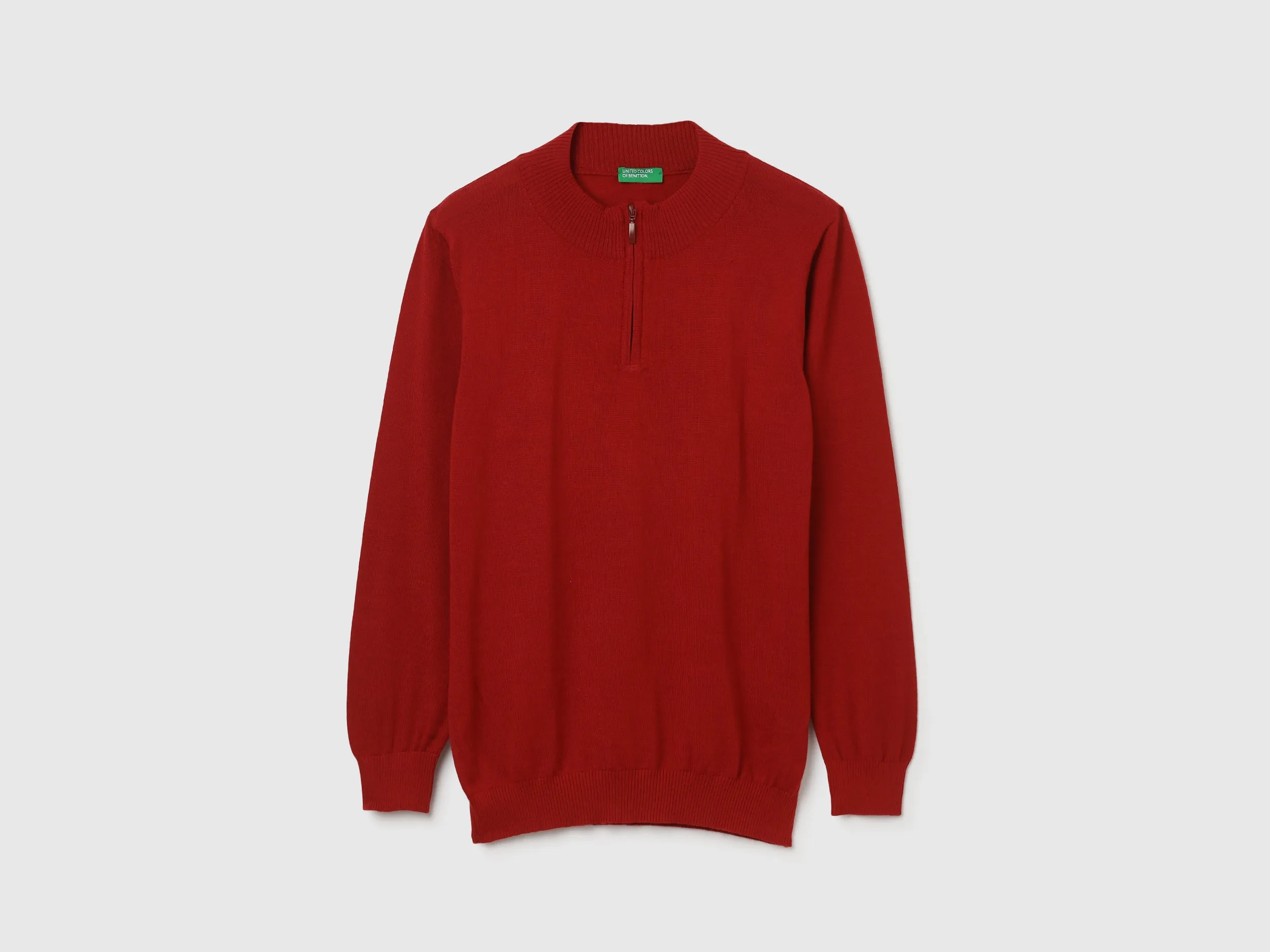 Men Solid High Neck Sweater