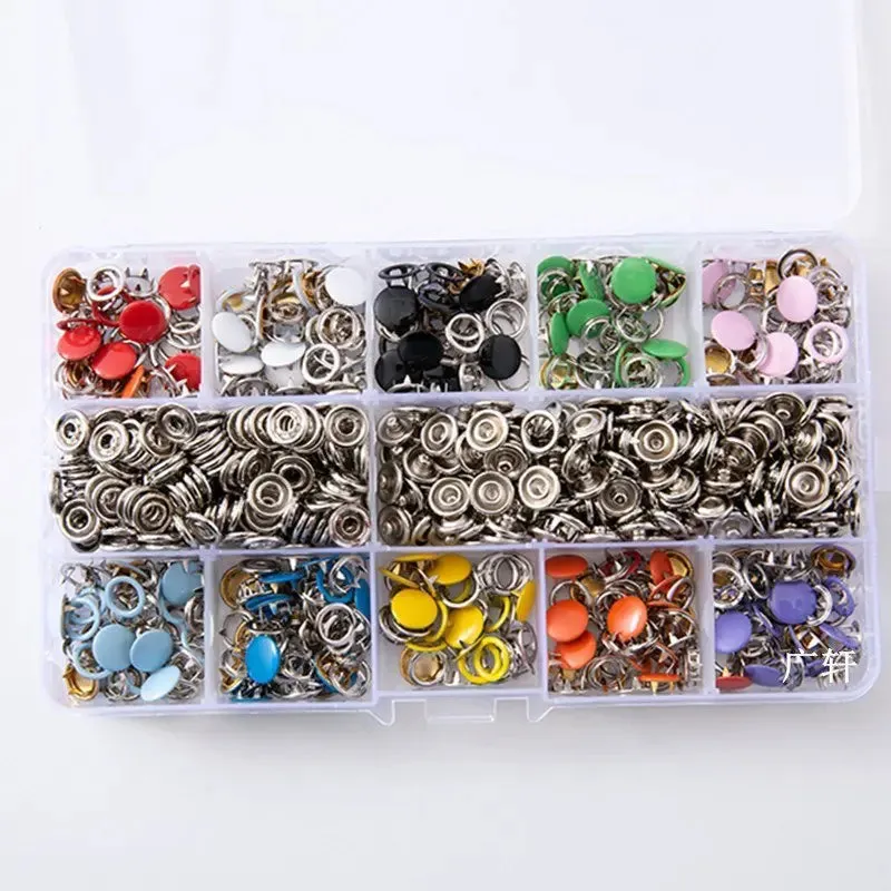 Metal Snap Buttons with Fastener Pliers Press Tool Kit
