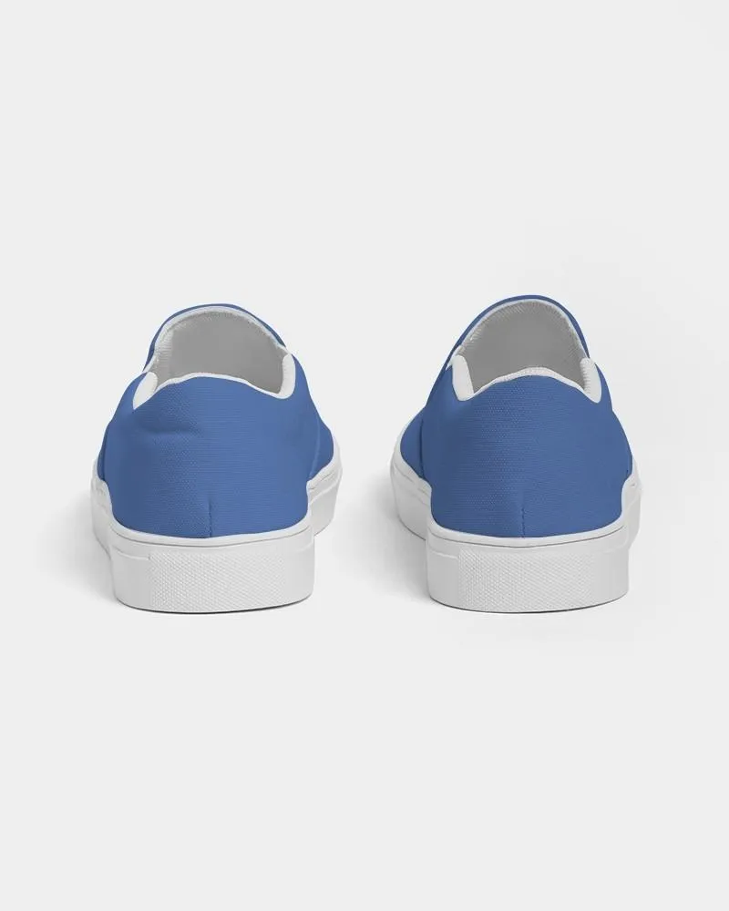Midtone Blue Slip-On Canvas Sneakers | Men's | C80M60Y0K0