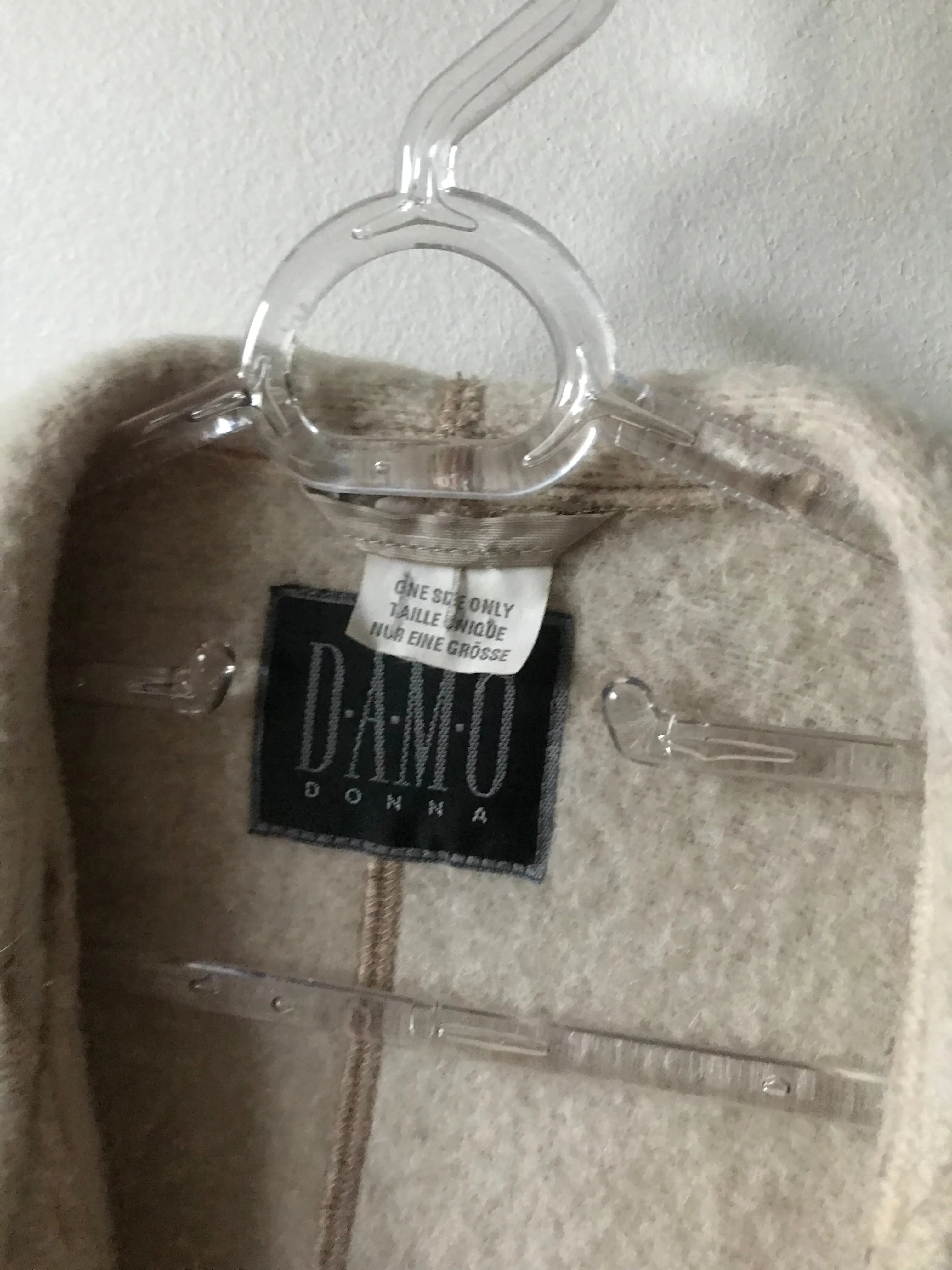 Mohair cape coat