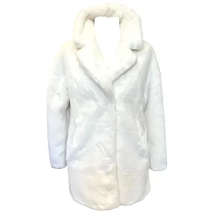 NEW James Lakeland White Fluffy Coat