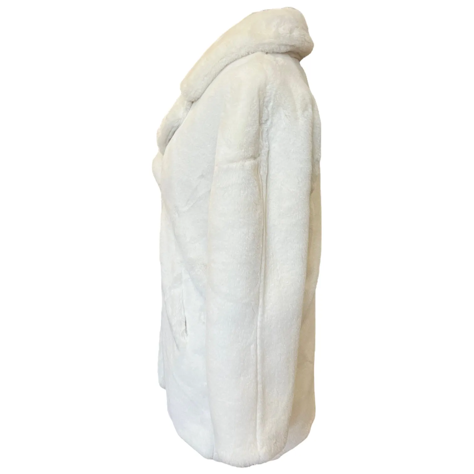 NEW James Lakeland White Fluffy Coat