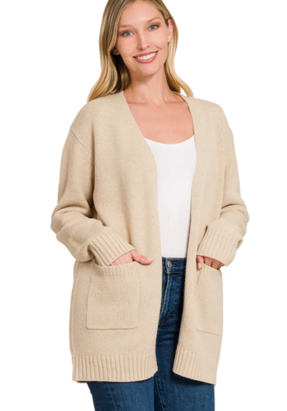 Open Front Sweater Cardigan