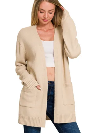 Open Front Sweater Cardigan