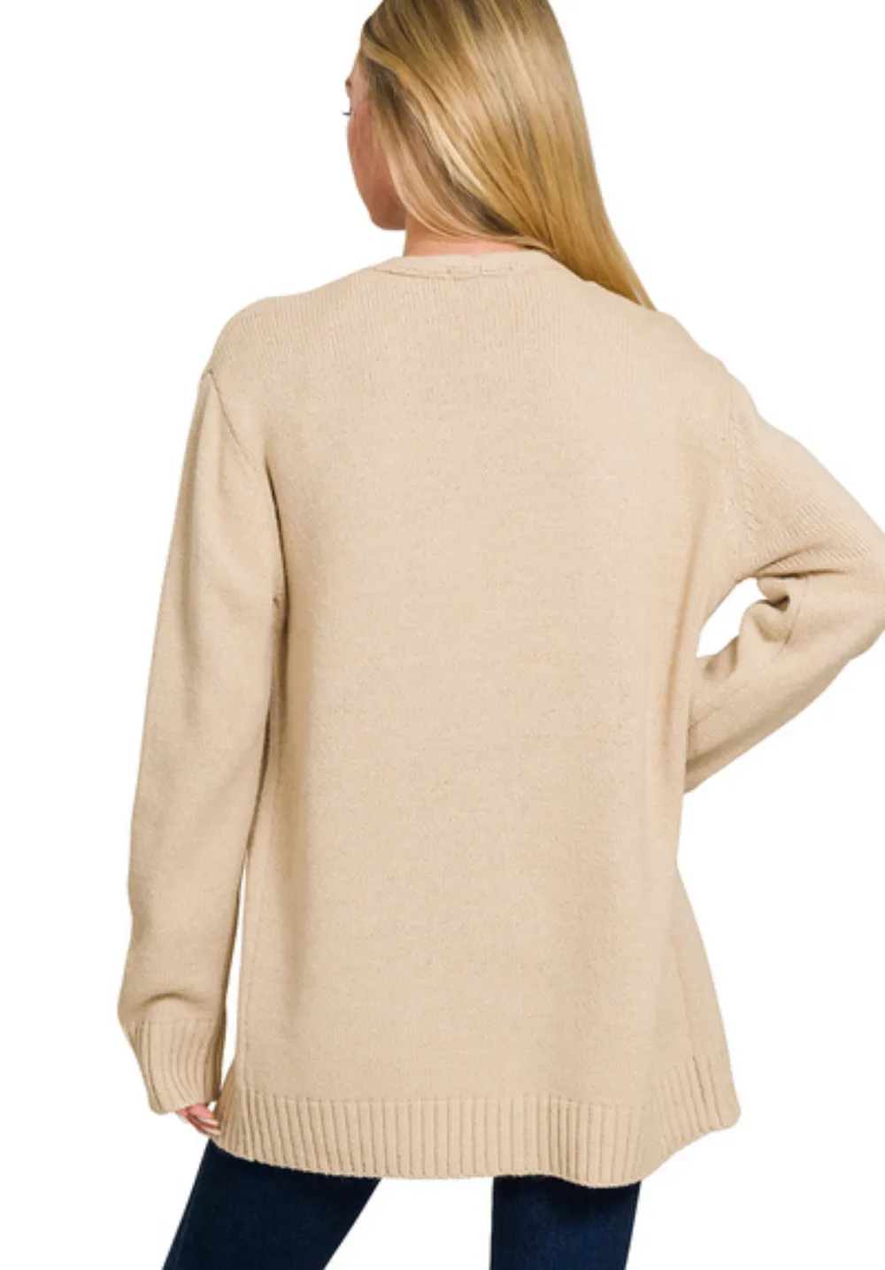 Open Front Sweater Cardigan