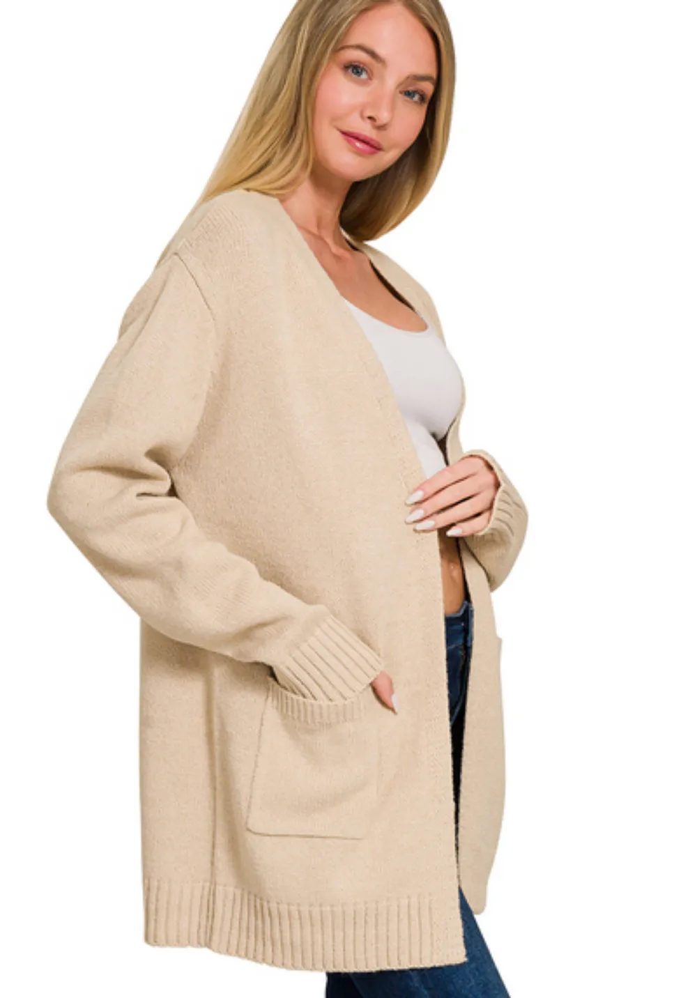 Open Front Sweater Cardigan