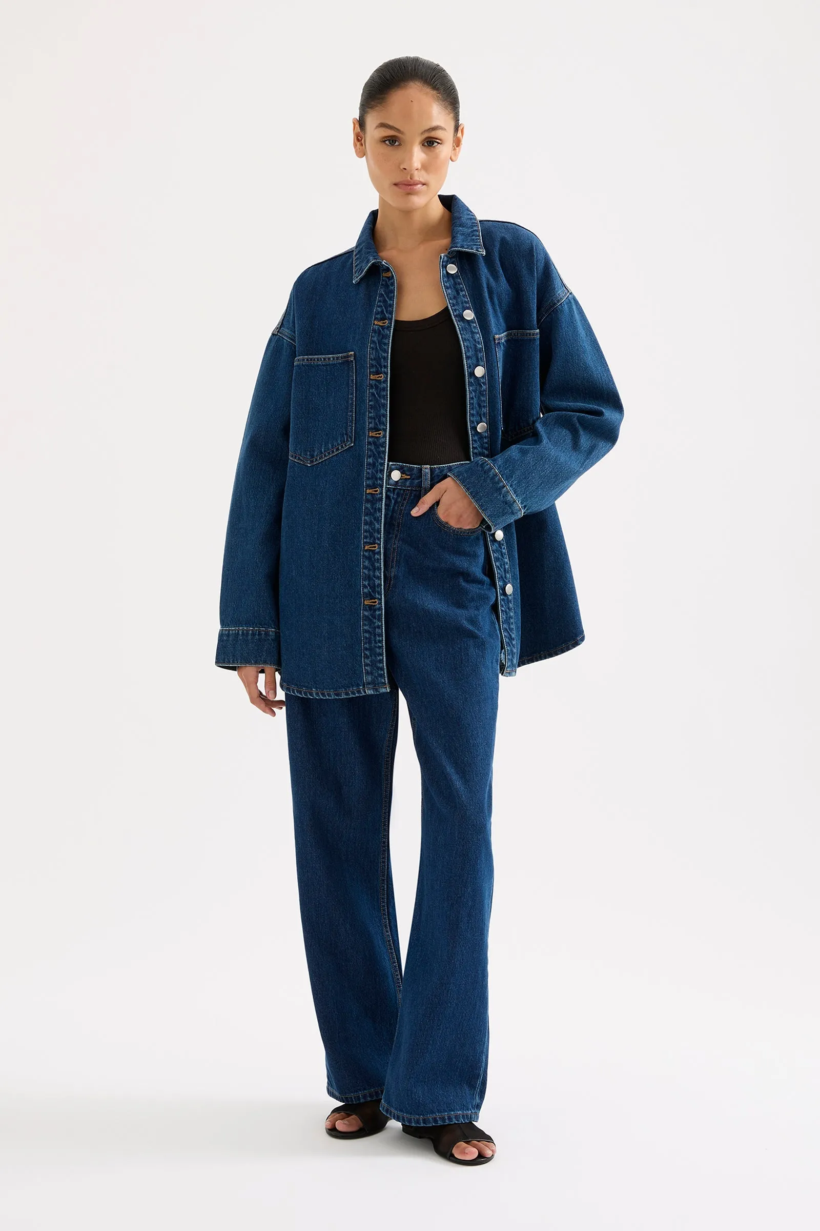 ORGANIC DENIM OVERSHIRT