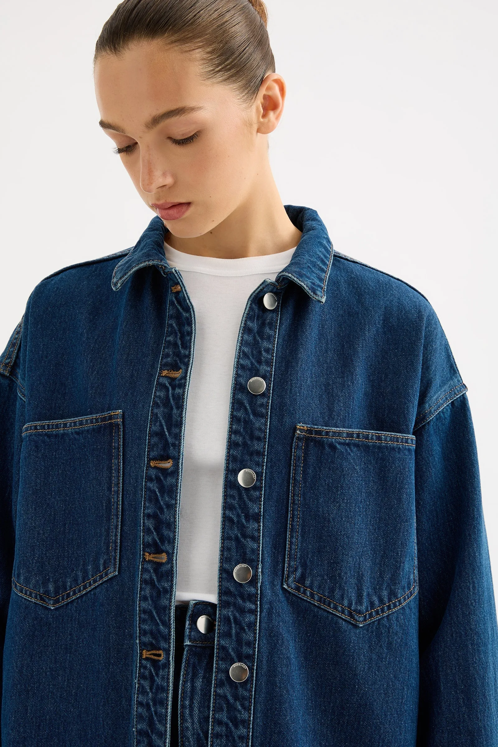 ORGANIC DENIM OVERSHIRT