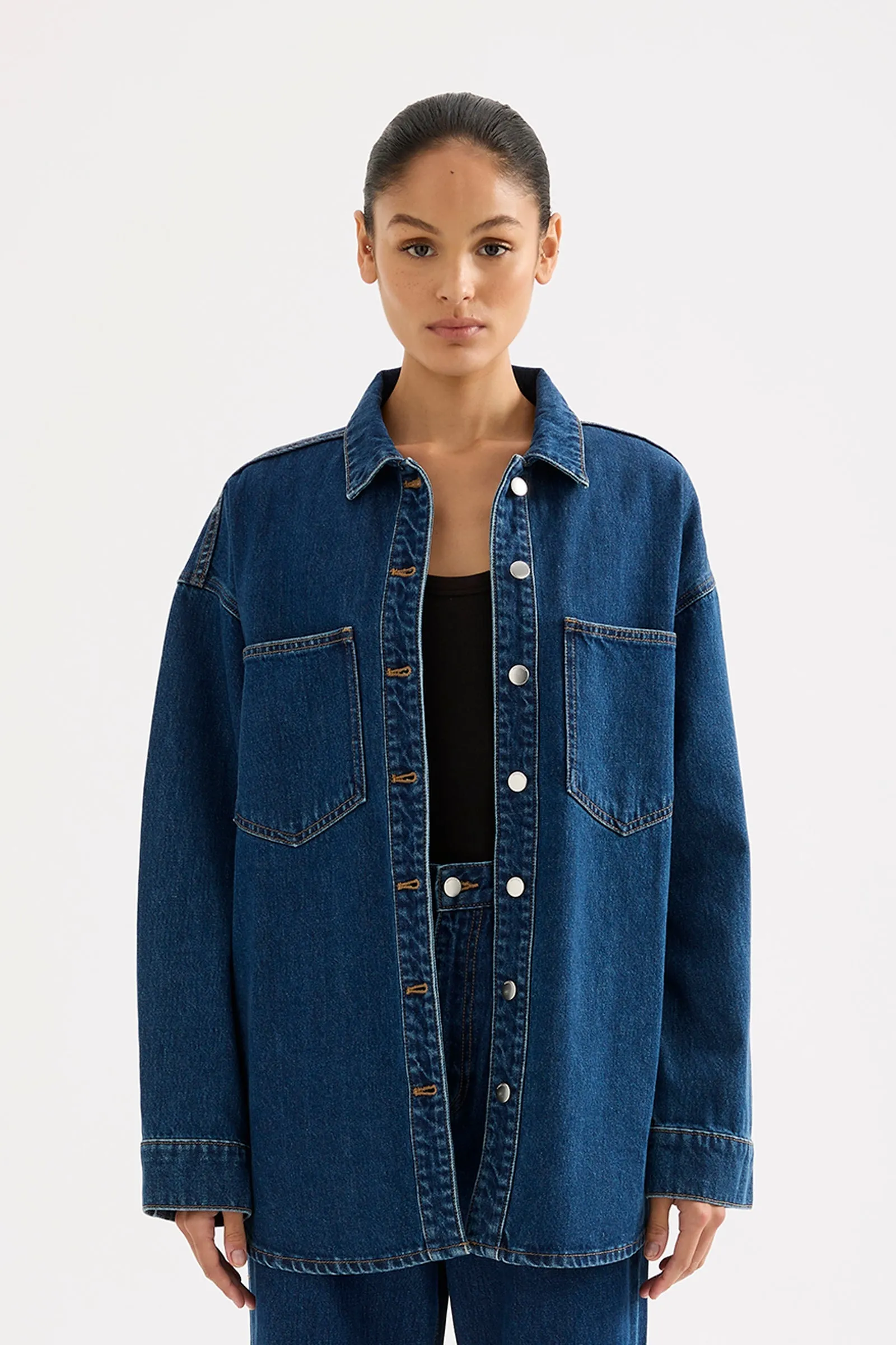ORGANIC DENIM OVERSHIRT