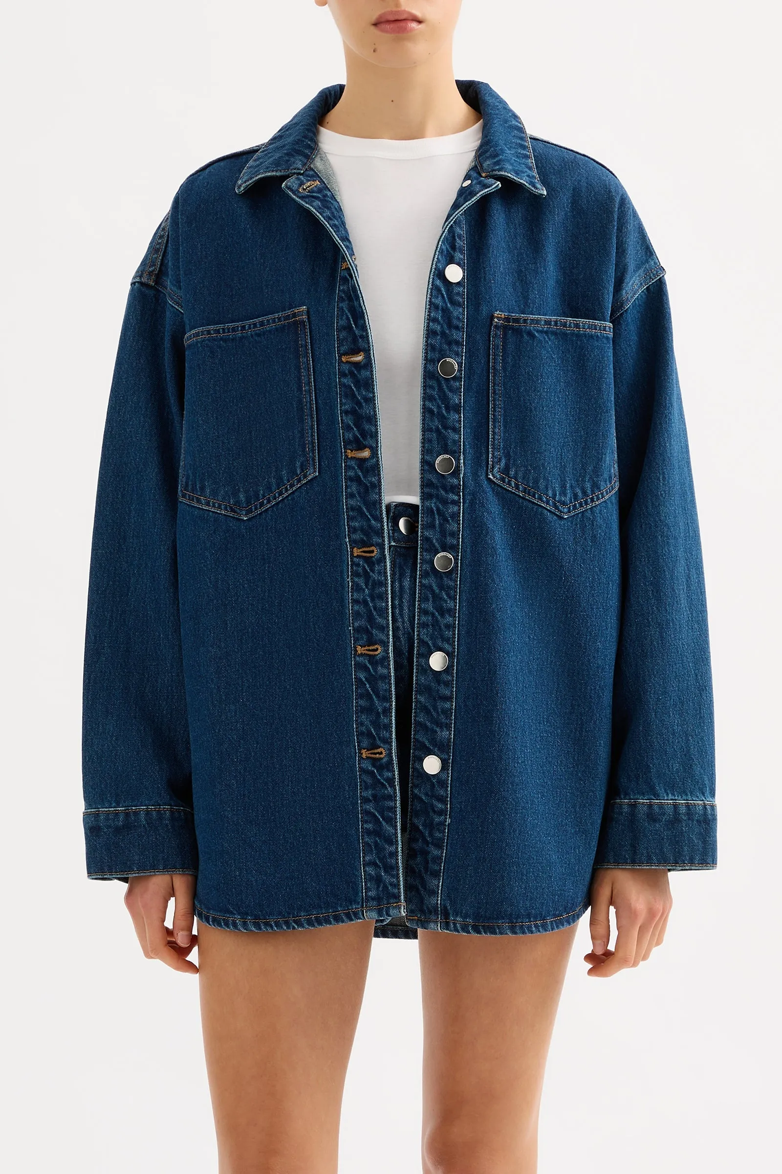 ORGANIC DENIM OVERSHIRT