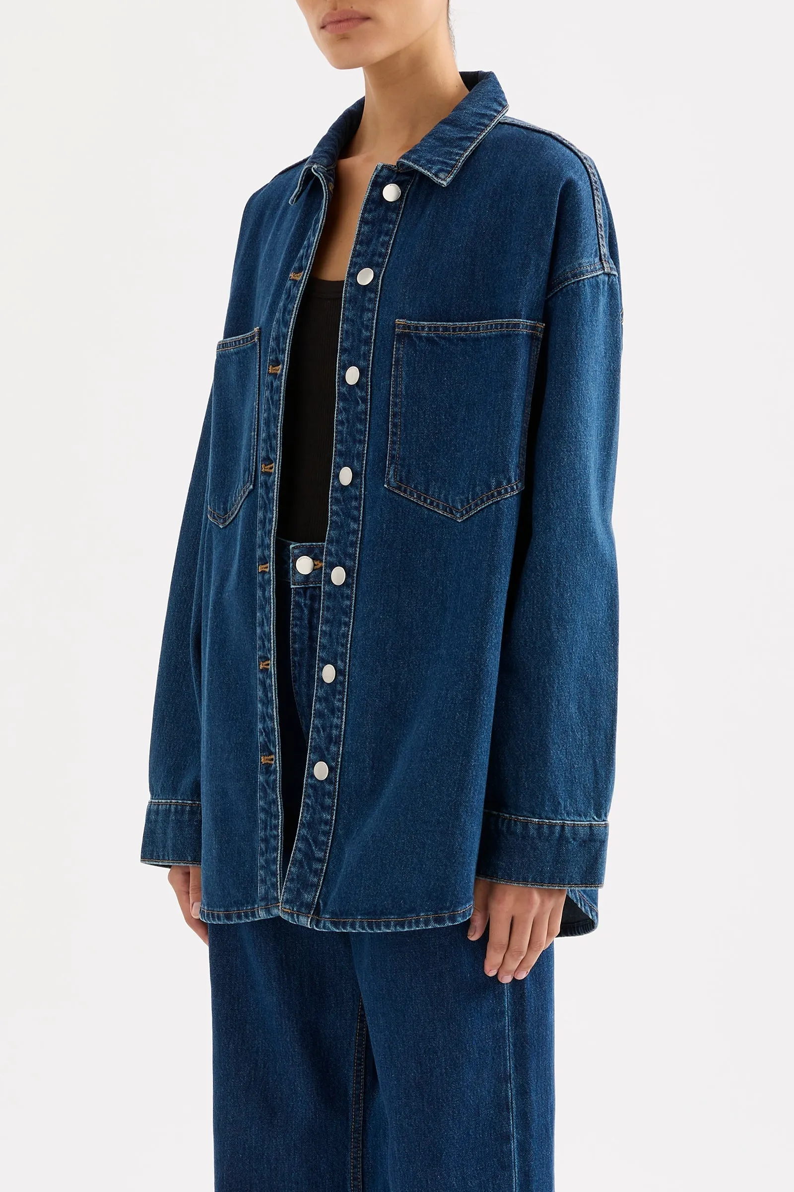 ORGANIC DENIM OVERSHIRT