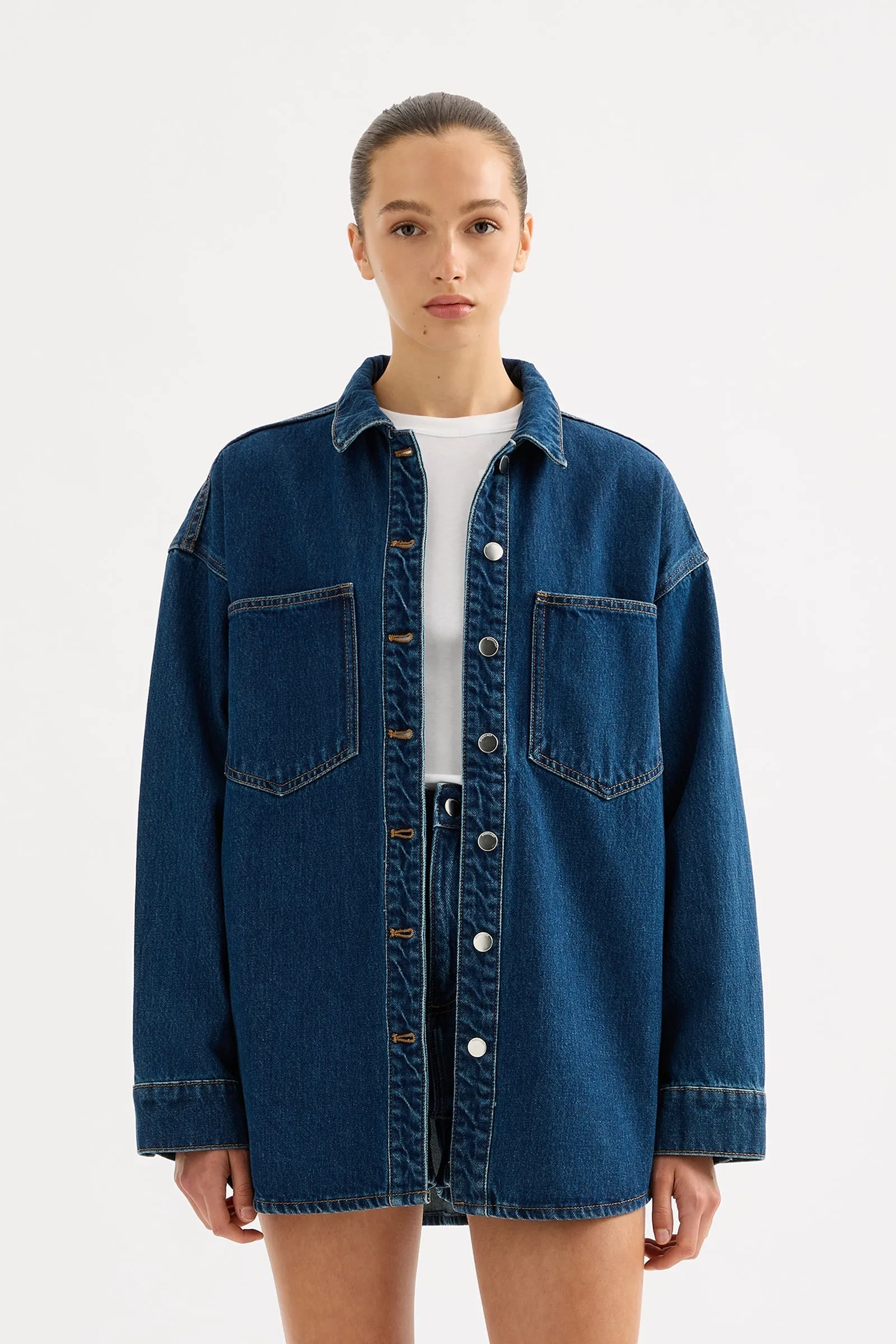 ORGANIC DENIM OVERSHIRT