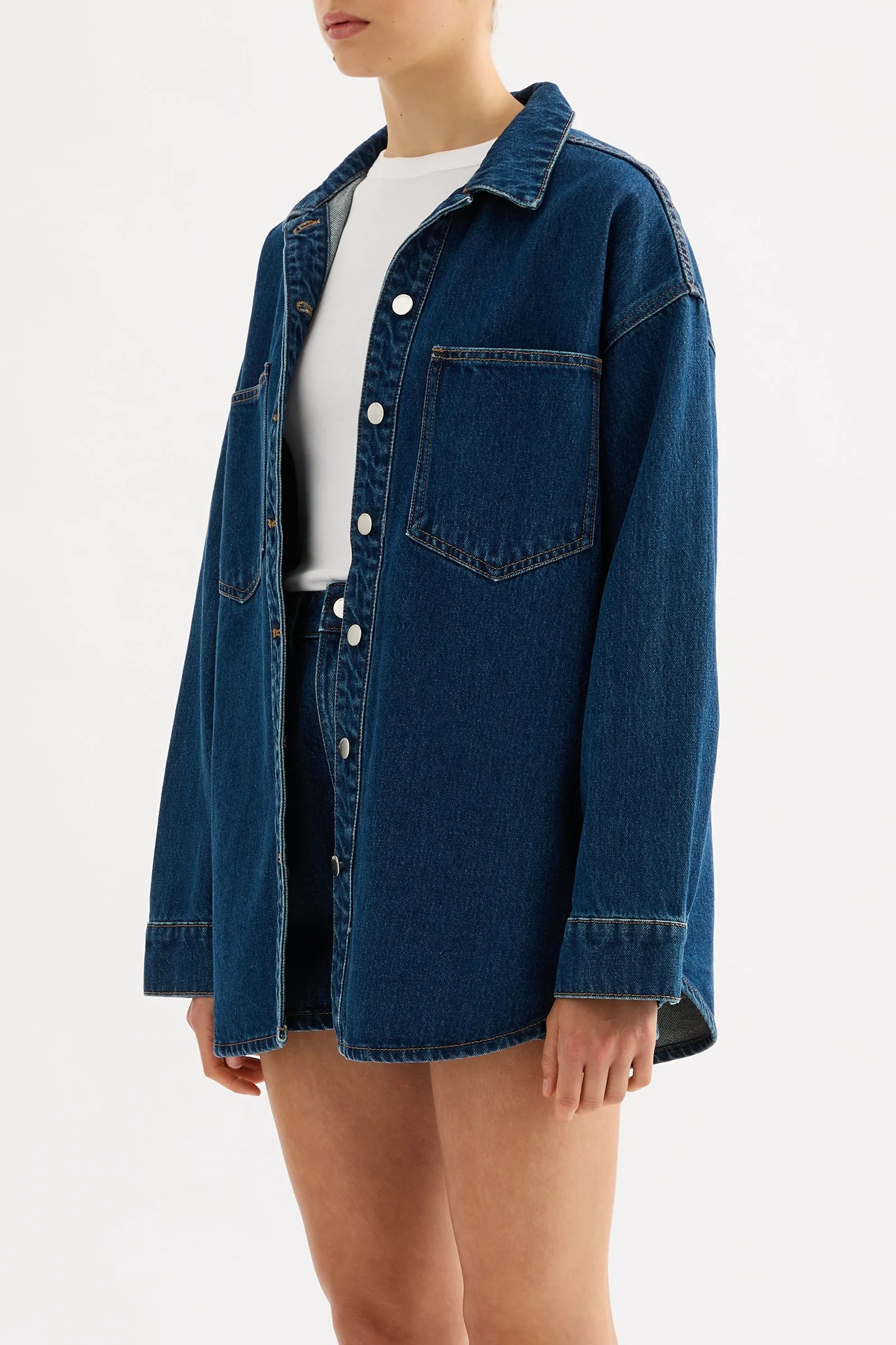 ORGANIC DENIM OVERSHIRT