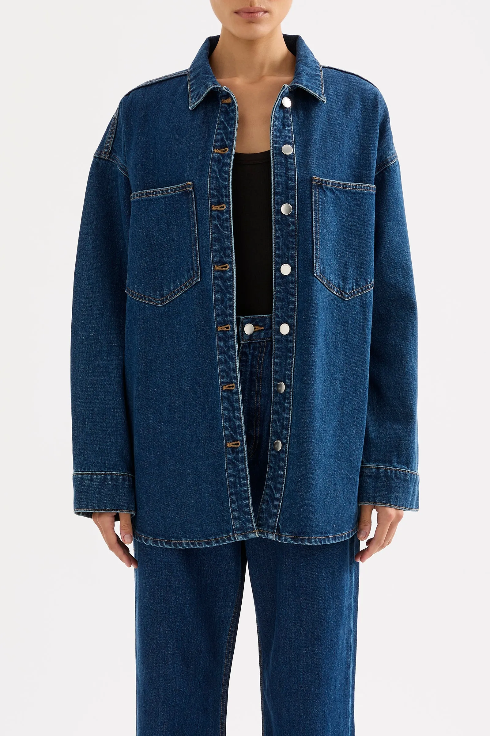 ORGANIC DENIM OVERSHIRT