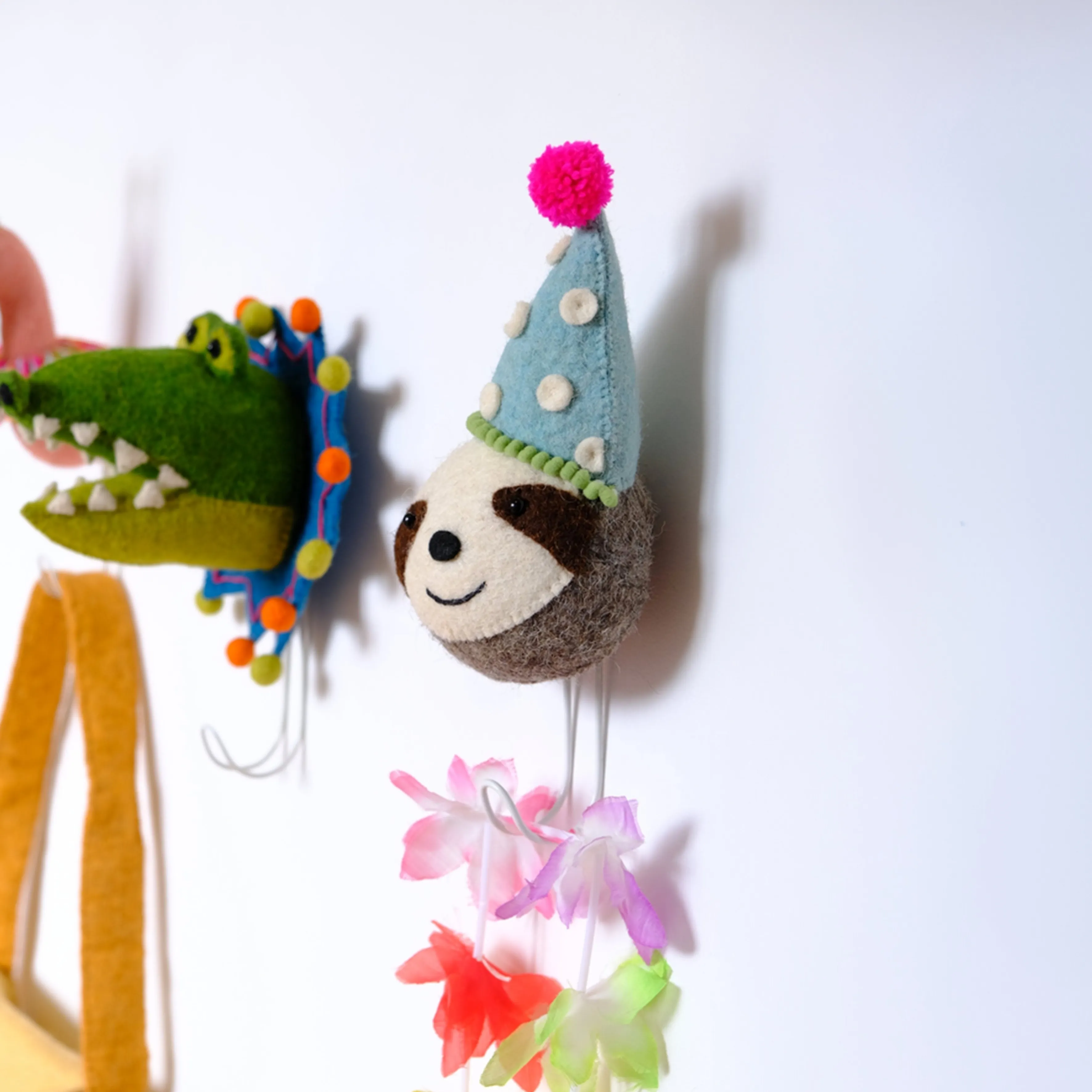Party Animal Sloth Head Coat Hook