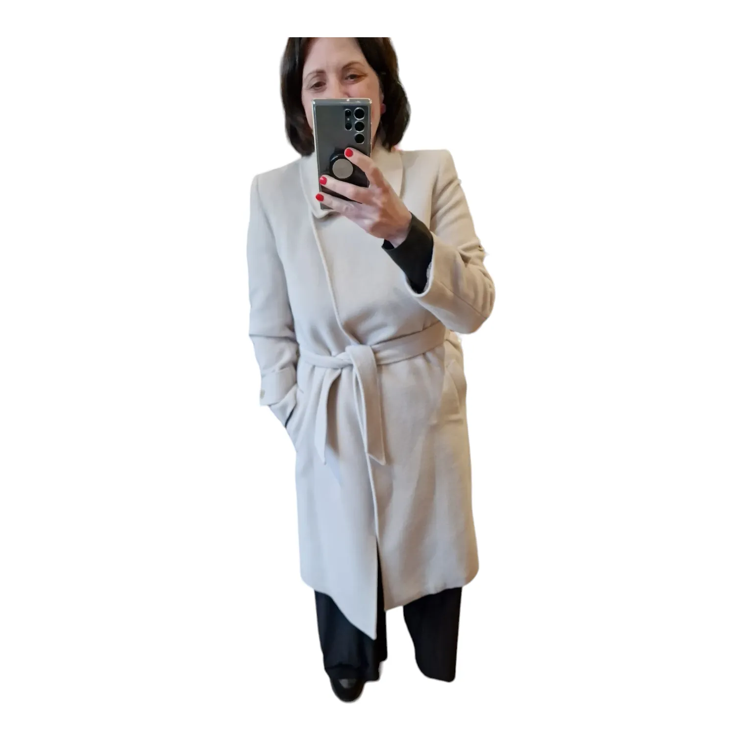 Paul Costello Dressage, Taupe Wool Coat, Size 10