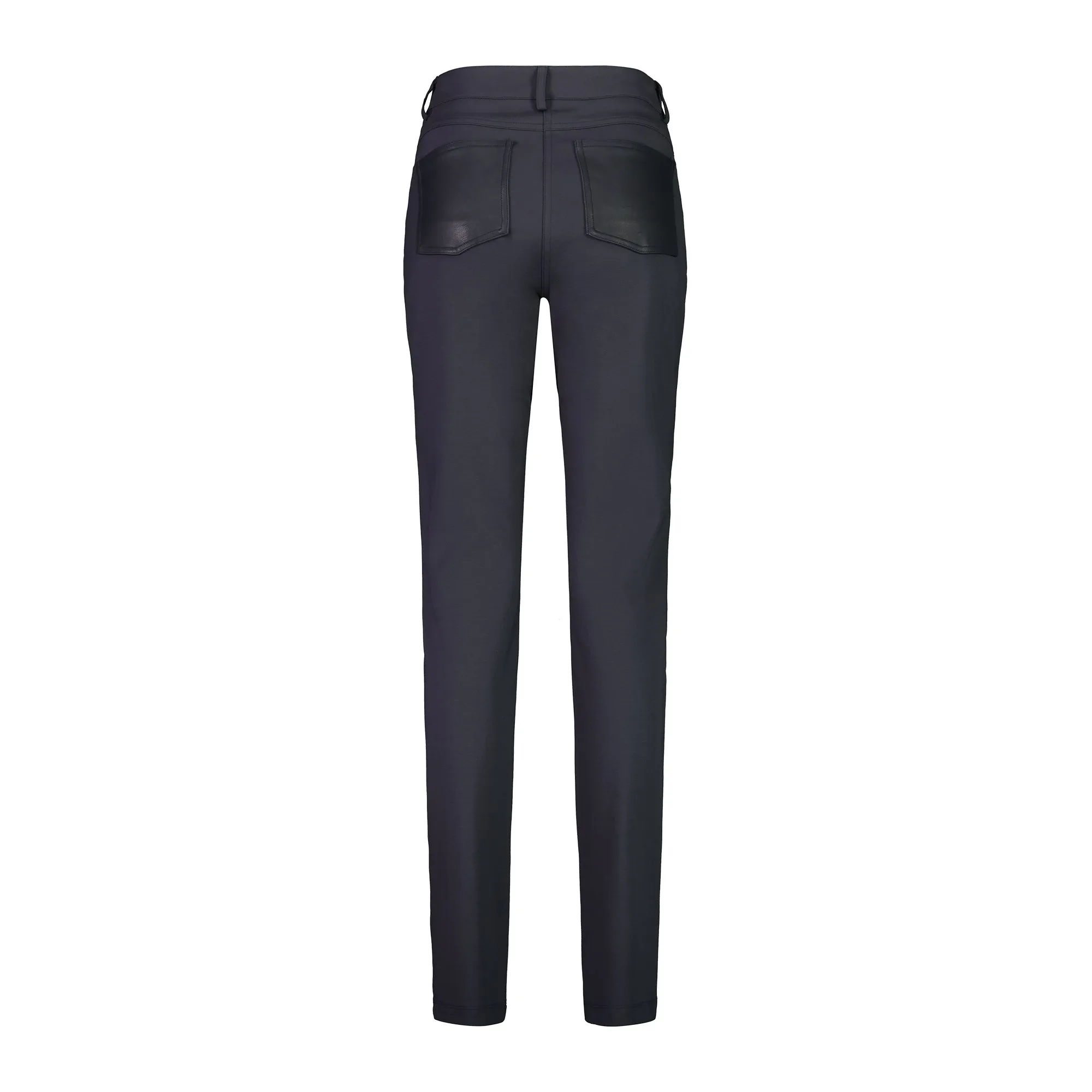 PAULA RYAN Leather Trim Roma Jean - Navy