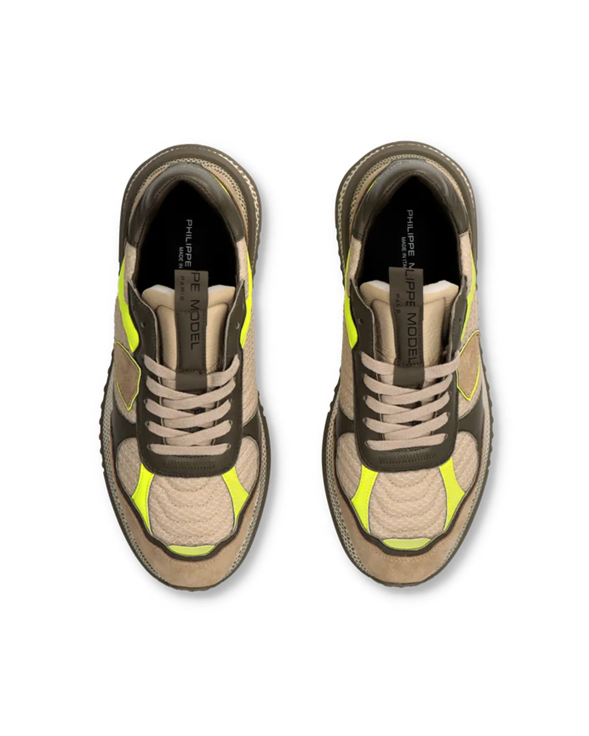 Philippe Model Sneakers Olympique Running Uomo Militare/Giallo